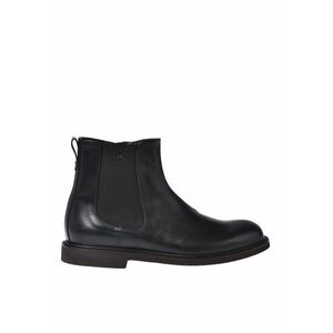 Ghete Chelsea din piele - Negru imagine