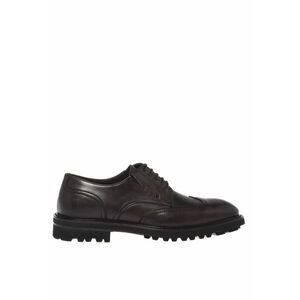 Pantofi derby din piele - Maro imagine