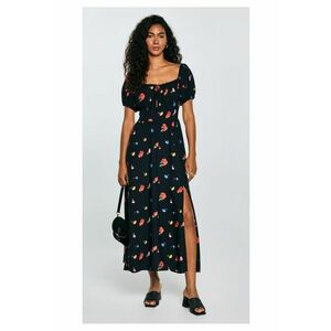 Rochie cu maneci bufante si imprimeu floral Roksi imagine