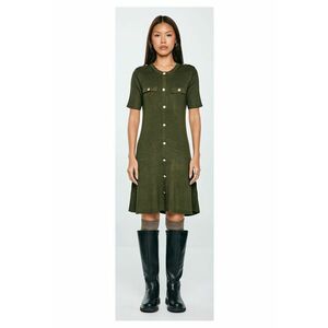 Rochie midi cu nasturi decorativi Dilara imagine