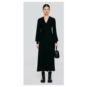 Rochie stralucitoare cu decolteu in V Daniela imagine