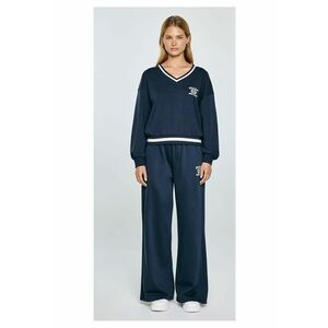 Bluza in stil colegiu cu decolteu in V Gabriella 403 imagine