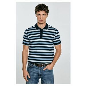 Tricou polo piqué cu dungi Seulir 401 imagine