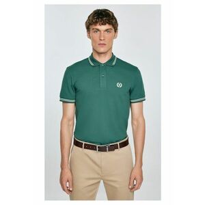 Tricou polo cu logo brodat Poller 304 imagine