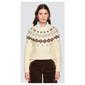 Pulover cu model geometric Skandia 102 imagine
