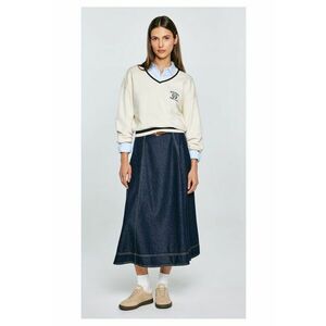Fusta midi evazata din denim Scarlet 652 imagine