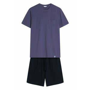 Pijama barbati Mick albastru - negru - Albastru | Negru imagine