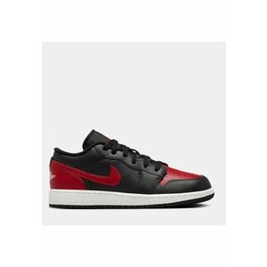 Pantofi sport baieti Air Jordan 1 Low - piele naturala/piele ecologica - rosu/negru imagine