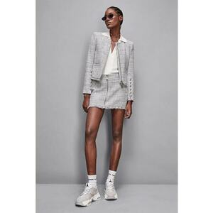 Fusta mini cu inchidere prin fermoar - Gri - imagine