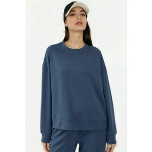 Hanorac dama basic - bleumarin - textil - design elegant imagine