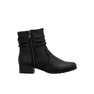 Ghete casual - dama - ANTISTRESS - 78656-00 negru - piele naturala - cu toc - Negru imagine