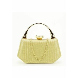 Clutch elegant cu maner B-55461 06dsazxfff - Auriu - 11x20x4 imagine