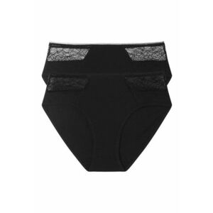 Chiloti de tip figi Hally set de 2 perechi Negru - Negru imagine