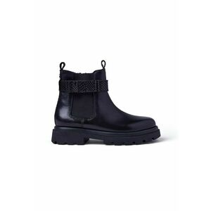 Ghete Cheslea de piele - Negru imagine