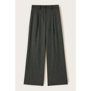 Pantaloni eleganti cu croiala ampla - Gri inchis imagine