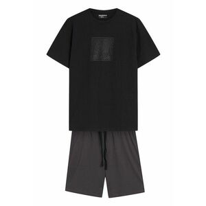 Pijama barbati Outbox negru - gri - Multicolor imagine