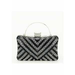 Geanta clutch neagra cu model 3d BYH-87900 06 14924 - Negru imagine