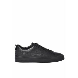 Pantofi sport de piele cu logo - Negru imagine