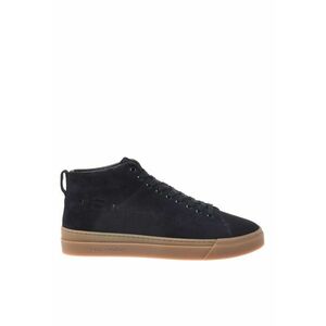Pantofi sport mid-cut de piele intoarsa - Albastru imagine