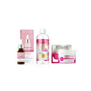 Set ingrijire ten Peptides Glow Crema antirid pentru ten matur - 50 ml + Ser lifting cu multi peptide - 18 ml + Apa micelara tonifianta de trandafiri - Facemed+ - Toning Micellar Rose Water 3 in 1 - 400 ml imagine