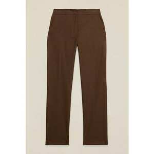 Pantaloni cu imprimeu houndstooth - Maro inchis imagine