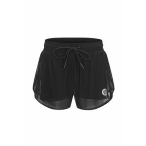Pantaloni scurti cu talie ajustabila pentru antrenament Squat - Negru imagine