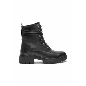 Ghete dama - piele naturala - negru - imagine