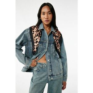 Jacheta regular fit din denim - Albastru deschis imagine