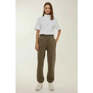 Pantaloni sport - talie elastica - gri - bumbac/poliester imagine