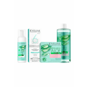 Set ingrijire ten Eveline Collagen Revive - Crema-gel hidratanta si calmanta - 50 ml + Apa micelara - 500 ml + Spuma de curatare Purifianta si Calmanta - 150 ml + Ser reparator lipidic cu ceramide - 6 Ceramide - 30 ml imagine