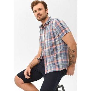 Camasa cu maneci scurte C-Beni pentru barbati - din bumbac - Multicolor - Regular Fit - Multicolor/Albastru multicolor imagine
