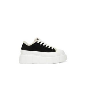 Tenisi dama 305626745 - Piele naturala - Alb/Negru imagine