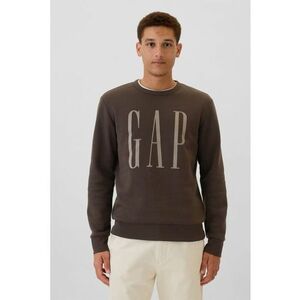 Bluza de trening cu imprimeu logo - Maro inchis imagine