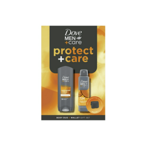 Set Cadou Men Protect+Care: Gel de dus Sandalwood - 250 ml + Spray Sandalwood - 150 ml + Portofel imagine