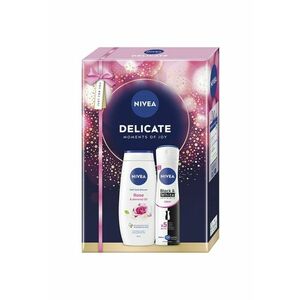 Set: Gel de dus Rose & Almond Oil 250 ml + Deodorant spray Invisible Black & White Clear 150 ml imagine