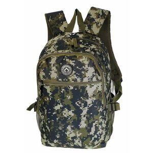 Rucsac casual BF30 - 44x29x12 cm - poliester - orificiu pentru castile audio - camuflaj army imagine