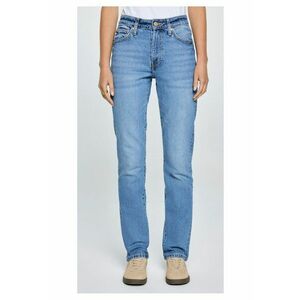 Blugi cu talie inalta regular fit - Albastru imagine