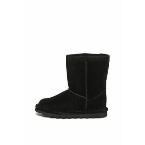 Cizme de piele intoarsa - cu captuseala de lana - fara inchidere Elle Youth - Negru imagine