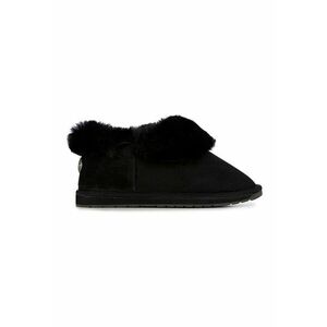 Ghete slip-on de piele intoarsa - Negru imagine