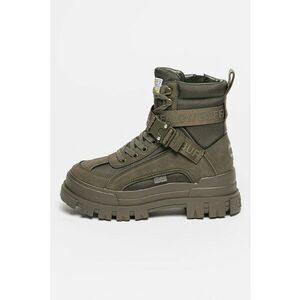 Ghete high-cut de piele ecologica Aspha - Kaki imagine