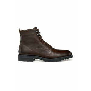 Ghete de piele cu fermoar - Maro cognac imagine