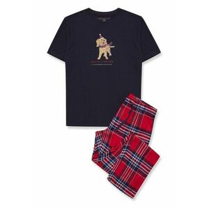 Pijama dama Jolina Bleumarin - rosu imagine