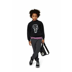 Bluza de trening cu imprimeu logo - Negru imagine