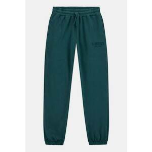 Pantaloni de trening din bumbac cu snur - Verde englez imagine