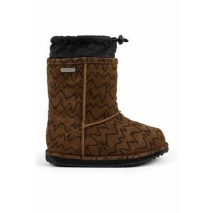 Ghete slip-on impermeabile cu model - Maro inchis imagine
