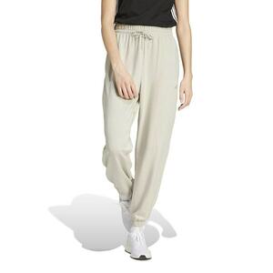 Pantaloni de trening cu snur in talie si croiala conica - Alb fildes imagine