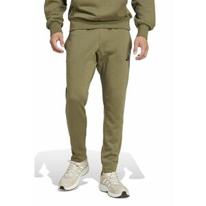 Pantaloni de trening cu snur in talie si croiala conica FeelCozy - Negru/Verde sparanghel imagine