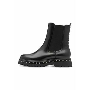 Ghete Chelsea de piele si piele ecologica - Negru imagine