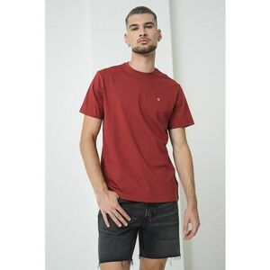 Tricou cu detaliu logo - Rosu inchis imagine