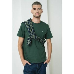 Tricou cu detaliu logo - Verde inchis imagine